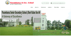 Desktop Screenshot of paramhansaschool.com