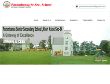 Tablet Screenshot of paramhansaschool.com